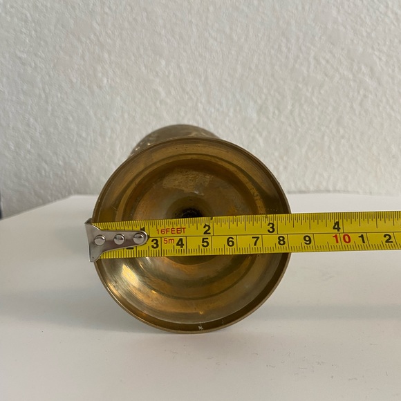 Vintage Brass Etched Vase - Picture 7 of 7